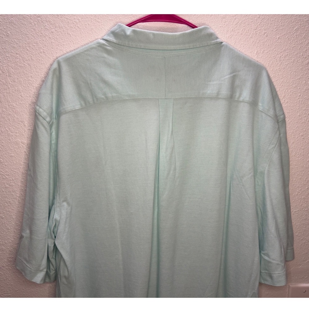 Ralph Lauren Polo Shirt Mens Large Tall Mint Green New Knit Oxford Short Sleeve - Picture 12 of 12